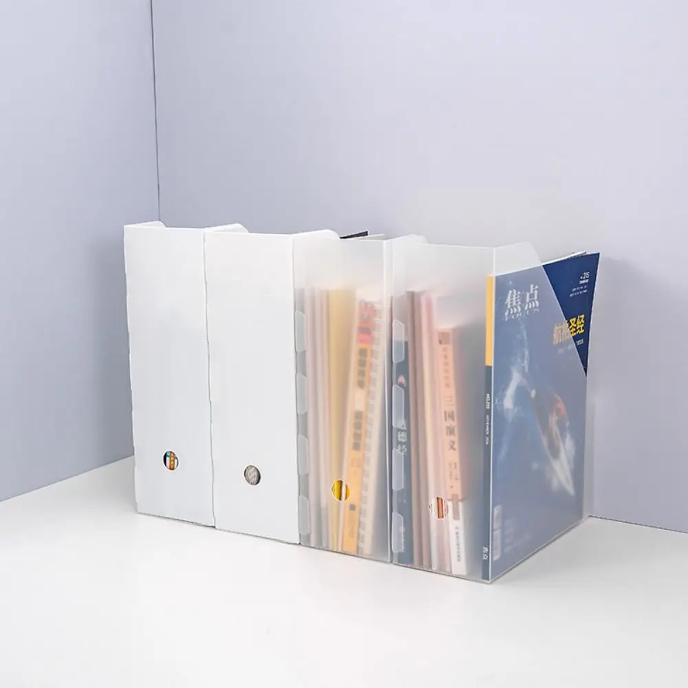 Sundries Storage Box Folding File Storage Box Paper Organizer Transparent File Organizer Box Desktop Organizer Minimalism