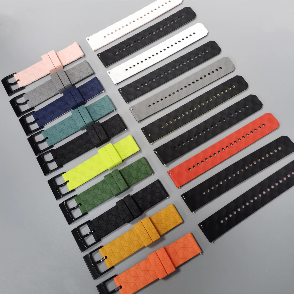 스포츠 실리콘 스트랩 20mm 22mm 화웨이 워치 5 4 밴드 화웨이 GT 5 4 Pro GT 3 SE 2 Pro 42mm 46mm 러너 얼티밋 팔찌