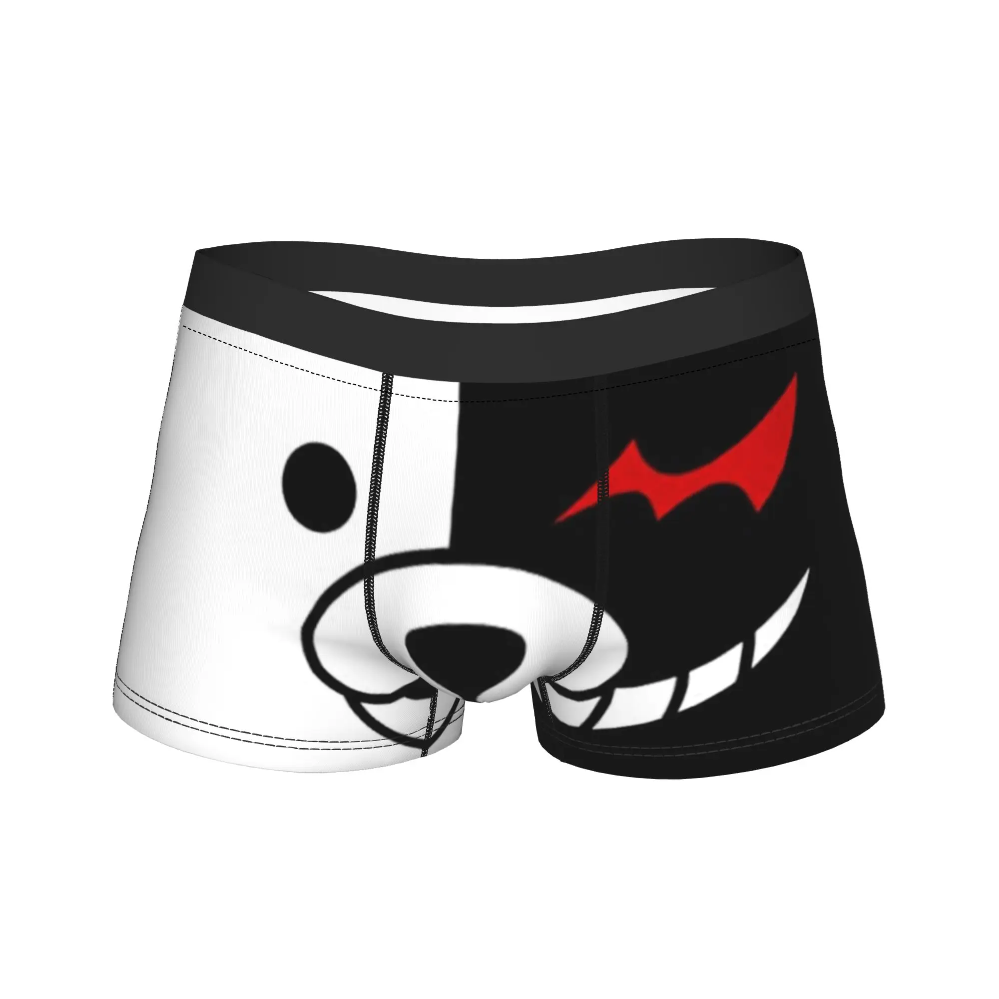 

Printed Boxer Monokuma killing game Shorts Panties Briefs Men Underwear danganronpa nagito komaeda Soft Underpant Male Plus Size