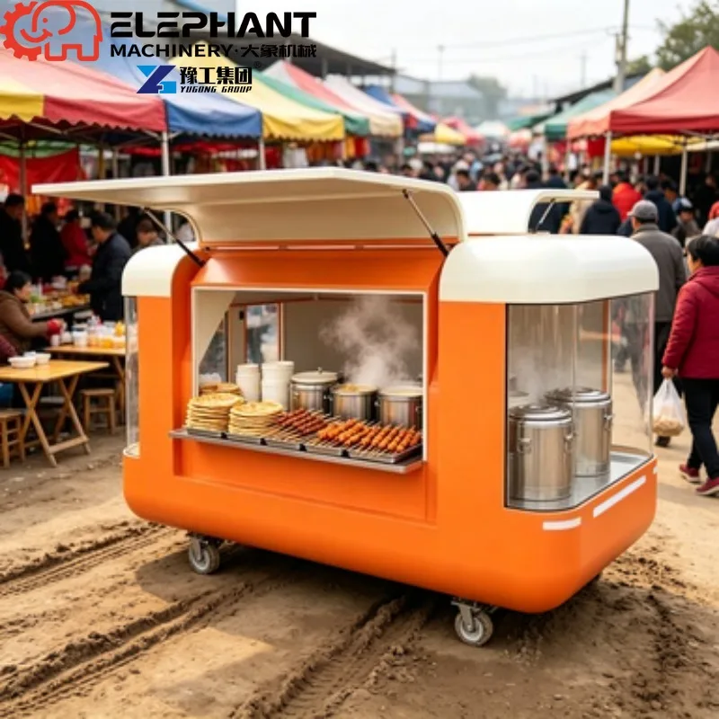 6m Mobile Food Truck With Pizza Oven and Prep Table, Turnkey Commercial Solution For Fast Food Restaurant Business