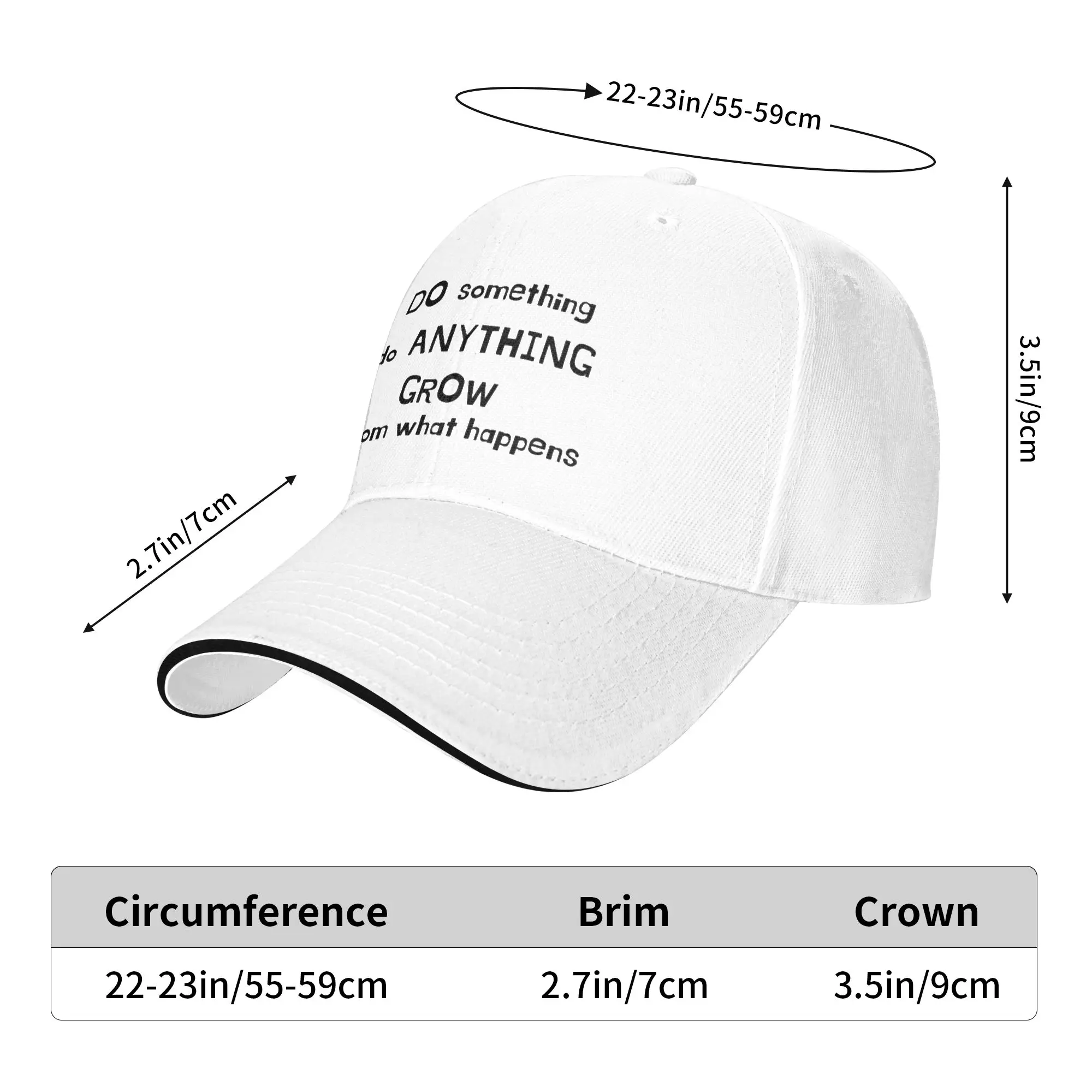 Do Something Do Anything  Grow From What Happens Gift For Children Men Women A Baseball Cap Hat