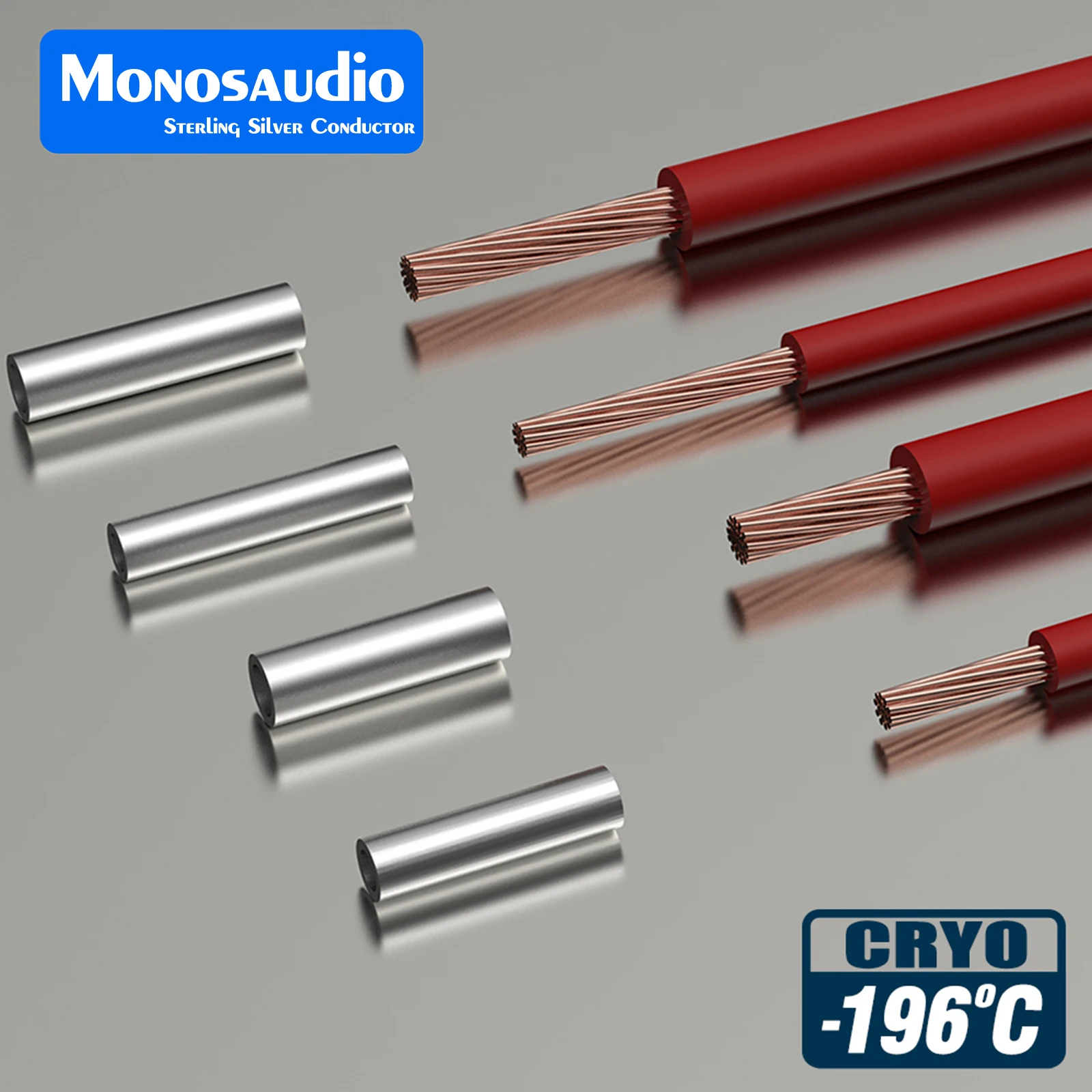 Monosaudio 5*20/6*25/6*30mm HiFi Pure Silver Amplifier Fuse Silver Pillar Replacement Power Strip Filter Fuse Tube CRYO-196℃