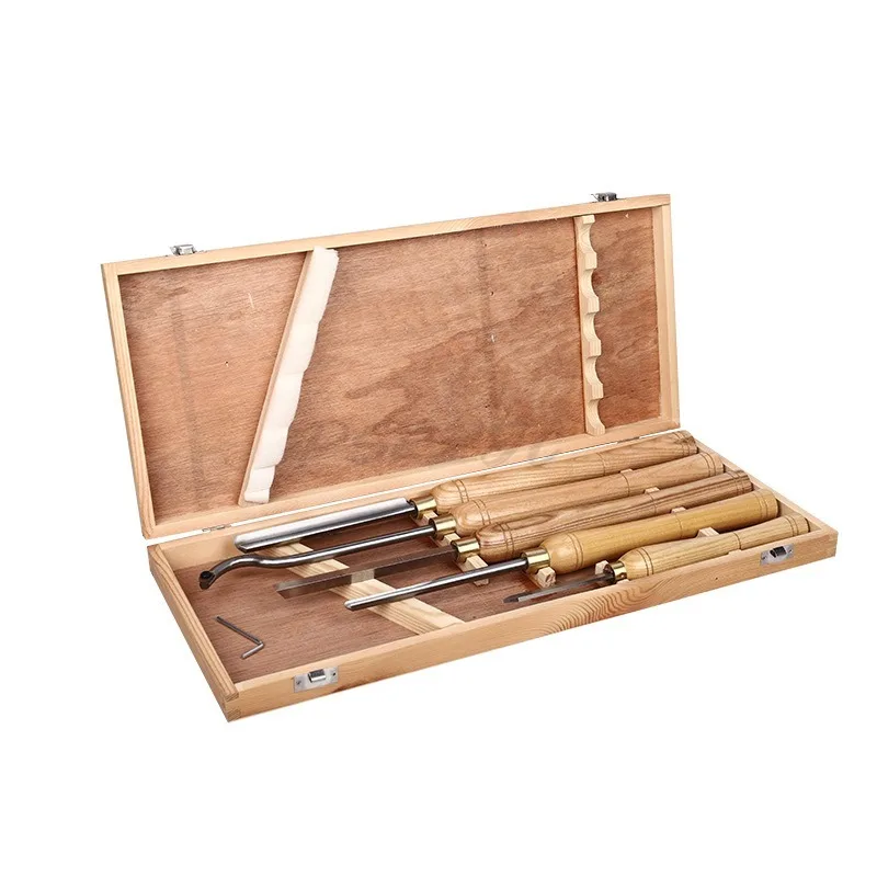 5 قطعة/الخشب سرعة الصلب سيارة سكين خشبي مخرطة دوارة سكين خشب متين نحت النجارة سكين مجموعة صناديق HSS يده عالية