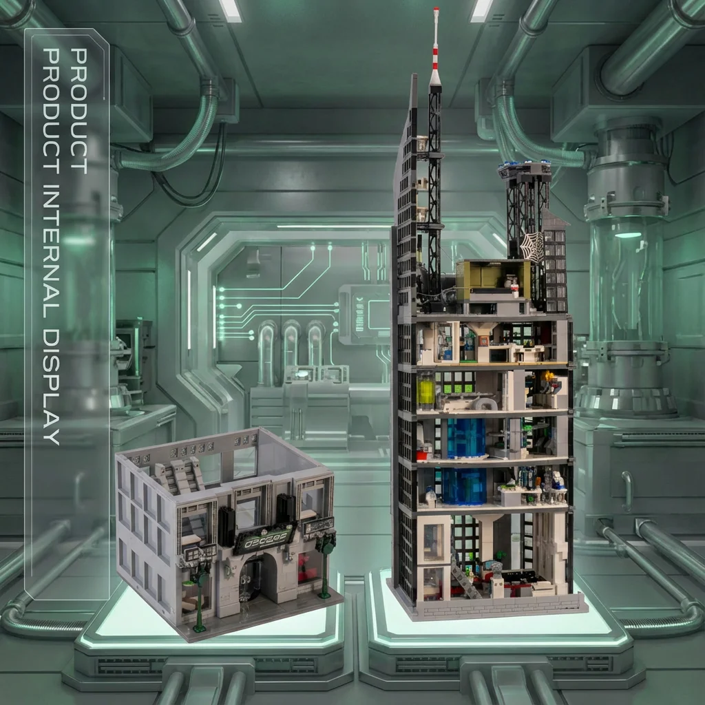 ตัวต่ออาคารสไปเดอร์ออสคอป ฮีโร่ ทาวเวอร์ 6375 ชิ้น ชุดตัวต่อภาพยนตร์ เมือง สถาปัตยกรรมคลาสสิก แบบประกอบเอง ของเล่น DIY ของขวัญ