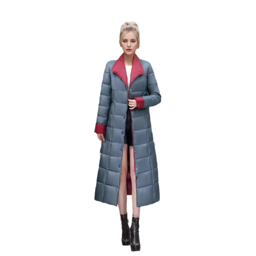 

Winter Women's Long down Cotton-Padded Jacket Korean Fashion Thick Warm Coat for Ladies