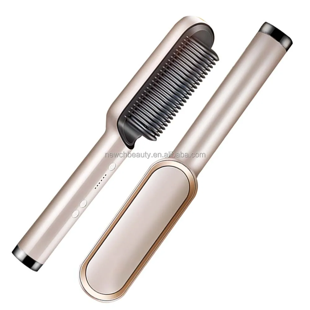 المحمولة متعددة PTC فرش الشعر الكهربائية تسخين سريع استقامة الشعر أداة تصفيف الشعر الساخن مشط فرشاة فرد