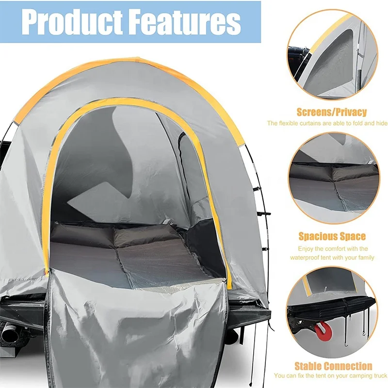 

1-2 Person Awning Land Cruiser Hard Shell Car Aluminium Roof Top Tent for Camping