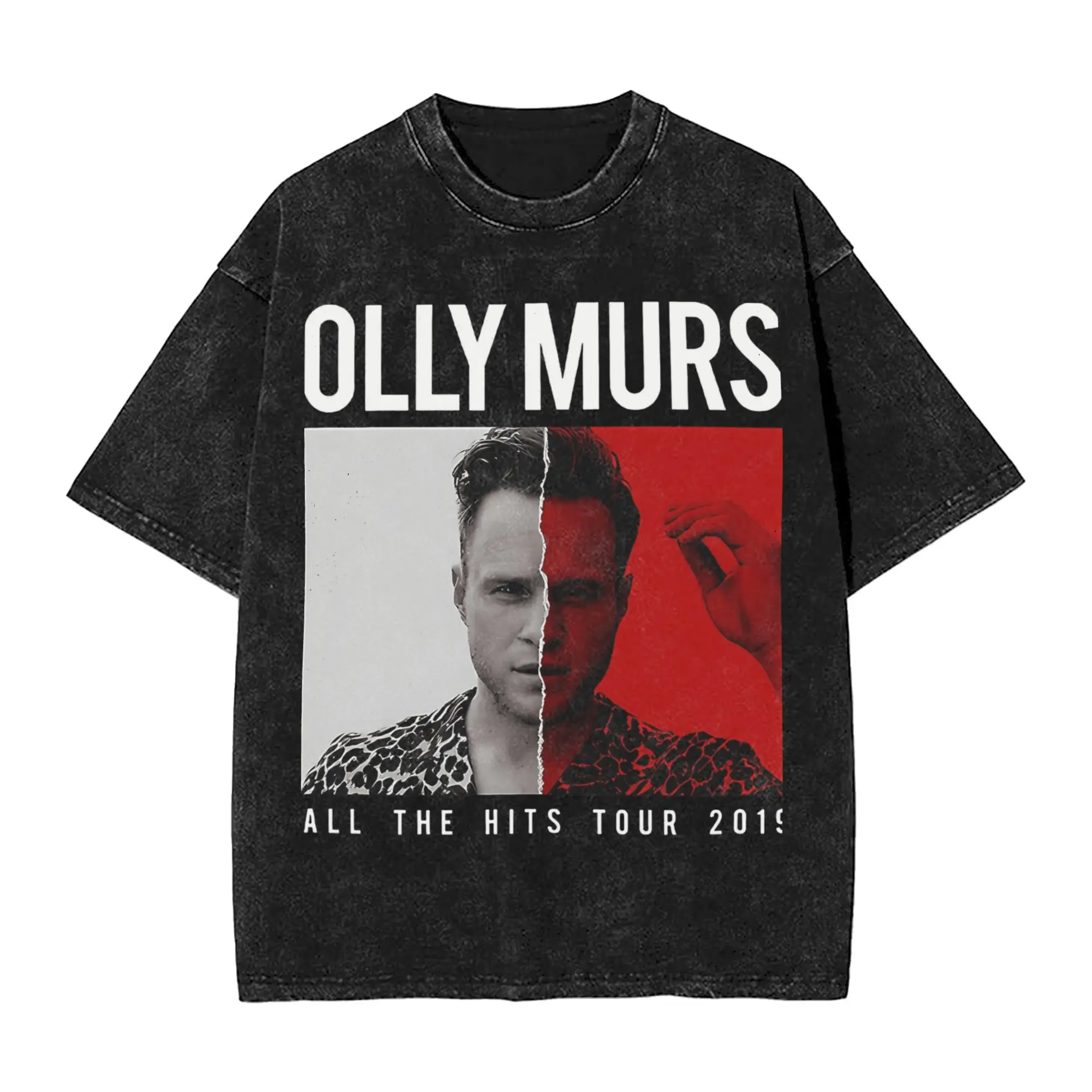 

Мужские и женские футболки Wased Olly Murs, 15 лет хит, тур, 2025 год, футболка с принтом, футболки большого размера