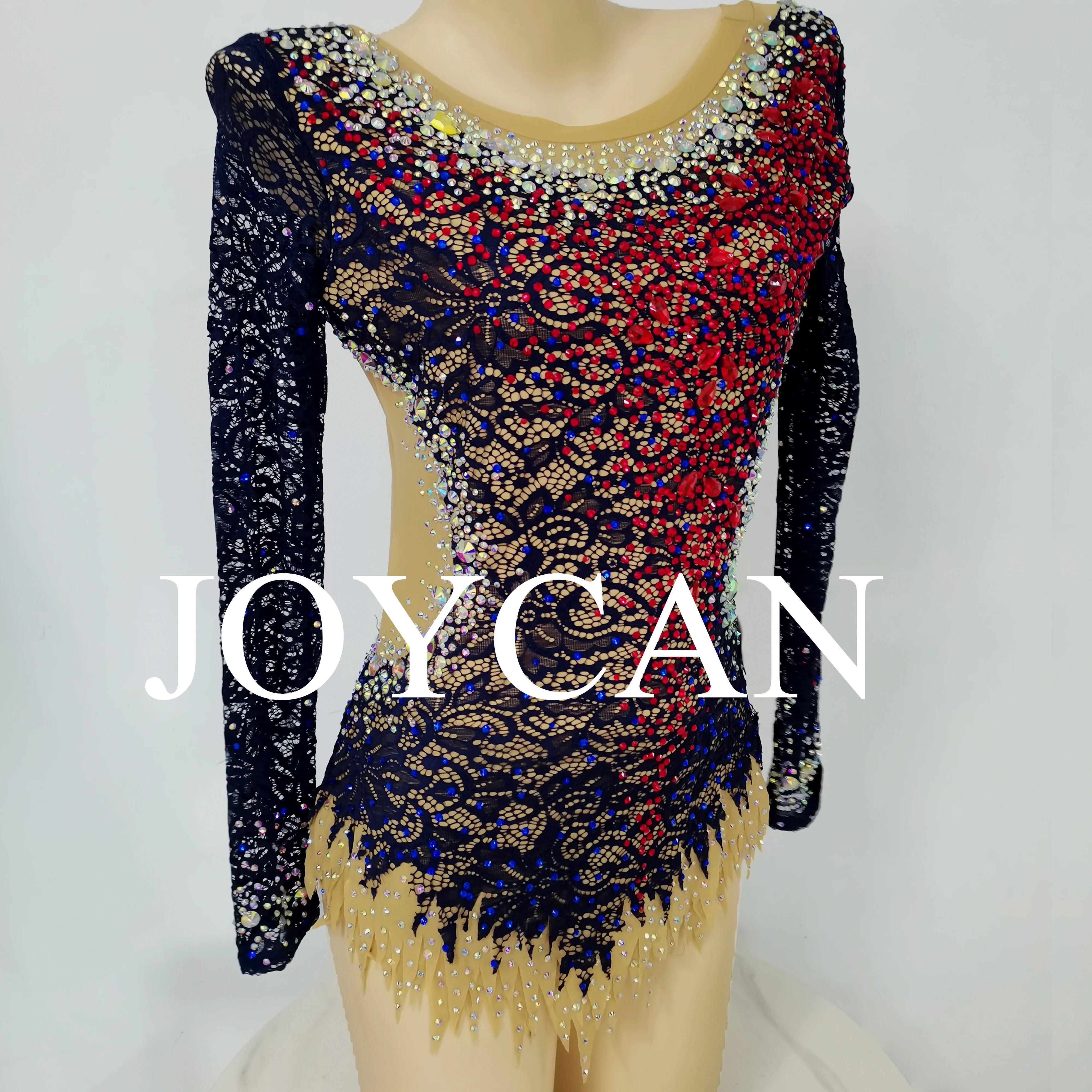 JoyCan Rhthmic Gymnastics Leotards Girls Women Spandex Elegant Dance Wear for Competition