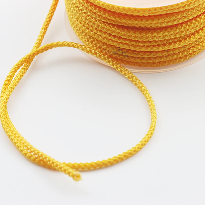 2/4M 3MM High-Grade Pineapple Rope Hand-Woven Cord DIY Necklace Pendant Lanyard Free Woven Non-Elastic Wear-Resistant Cord