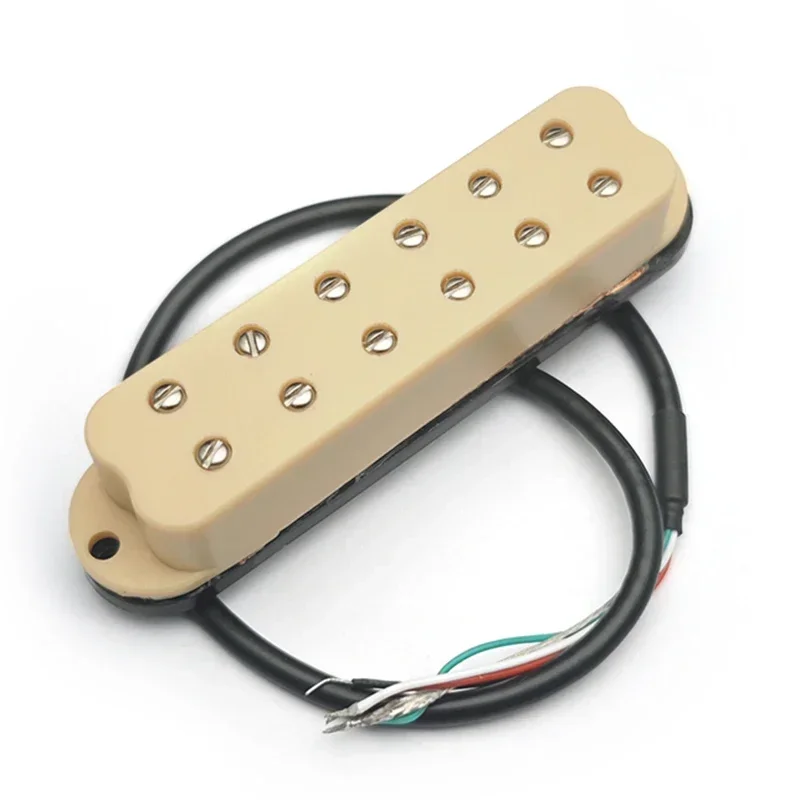 Mini Humbucker ST Single Coil Pickup Size 4 Conducts Output Coil Splitting 9K Pickup 12 Adjustable Pole Piece Multi Colour