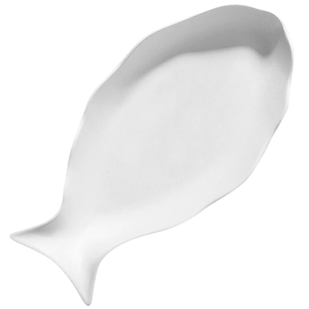 Creative Ceramic Fish Tray Non Scratch Surface Appetizer Bowl for Home Restaurant Use Versatile Serving Plate for Hot Or Cold