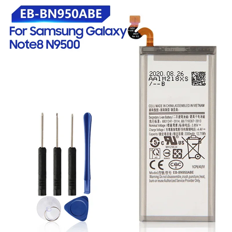 

Replacement Battery For Samsung Galaxy Note 8 Note8 N9508 N9500 Project Baikal Rechargeable Battery EB-BN950ABE EB-BN950ABA