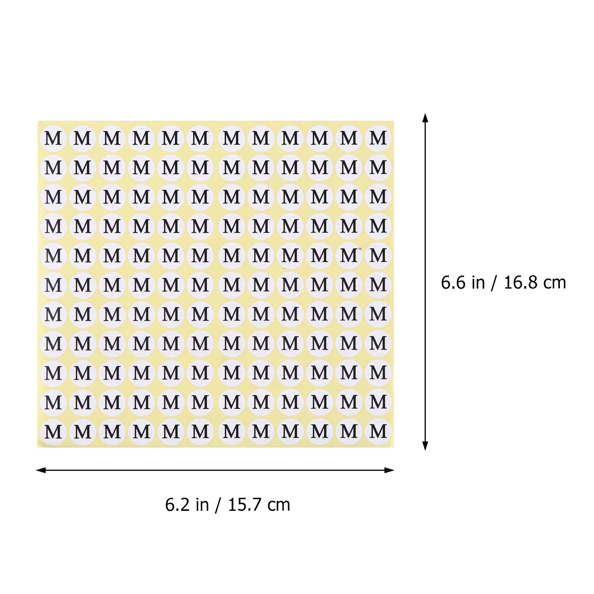 5 قطعة ملصقات مستديرة الحجم 5 حزم Xs S M L Xl ذاتية اللصق الملابس التسمية ملصق للملابس النسيج ورقة الملابس البلاستيكية