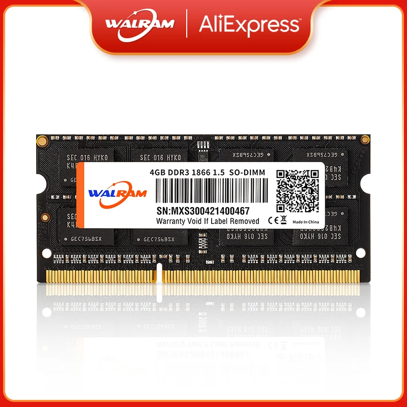 Memória RAM WALRAM DDR4 8GB 4GB 16GB 2400mhz 3200 2666mhz sodimm