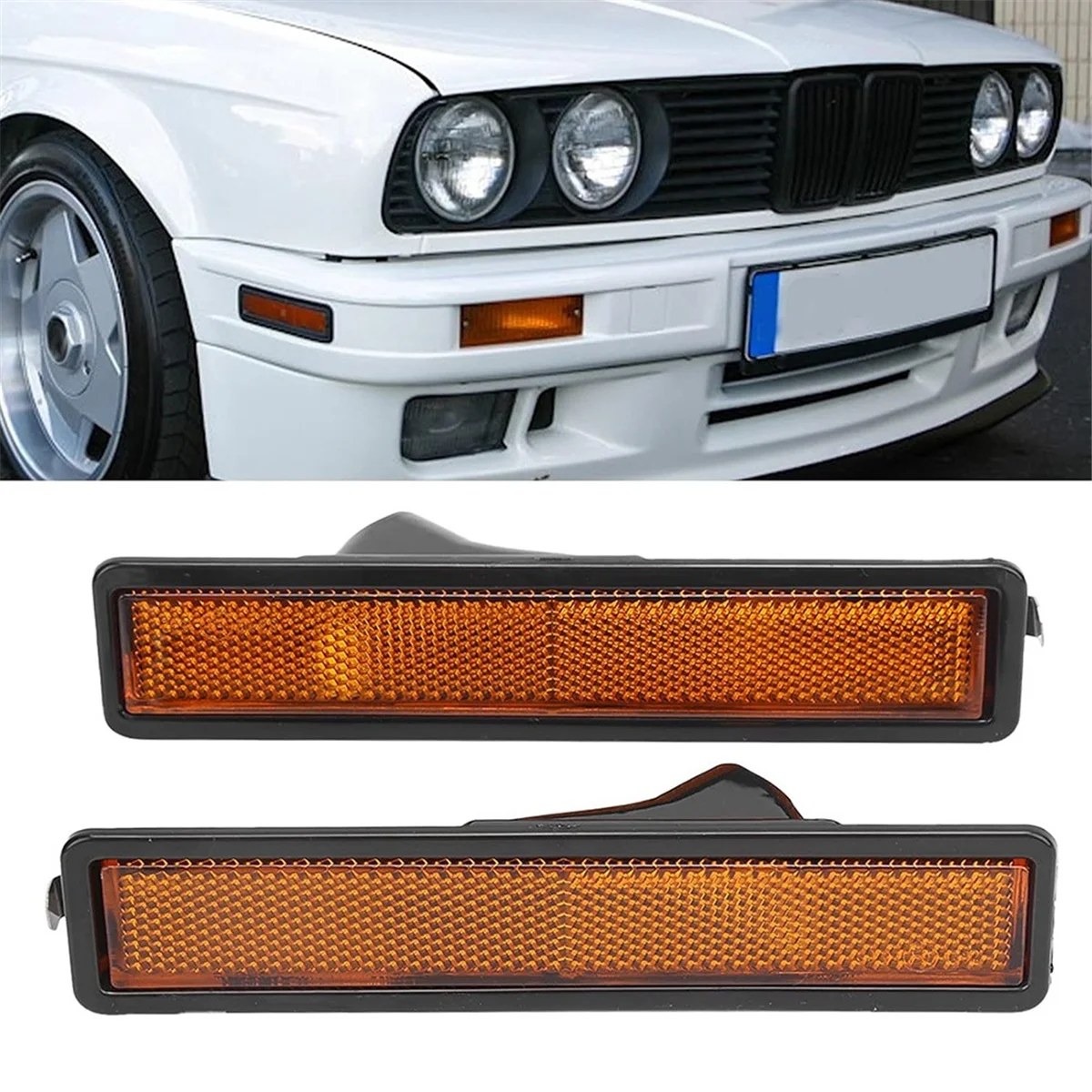 Auto-Seitenmarkierungsleuchten für BMW E30 E32 E34 318I 325I Auto links rechts Blinker Markierungsleuchte 63141377849   A