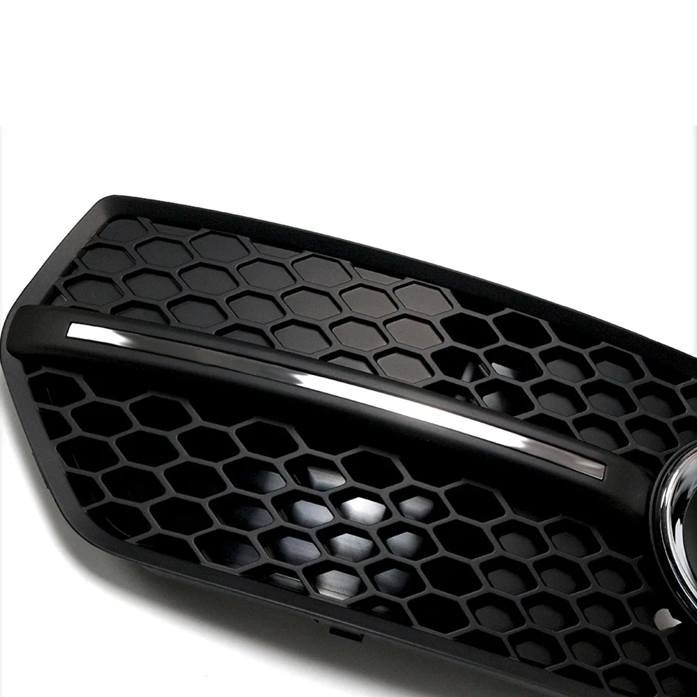 Pair Car Front Fog Light Grille Fog Light Lamp Grille For Audi Q5 2009 2010 2011 2012 Honeycomb Style Grille Car Accessories