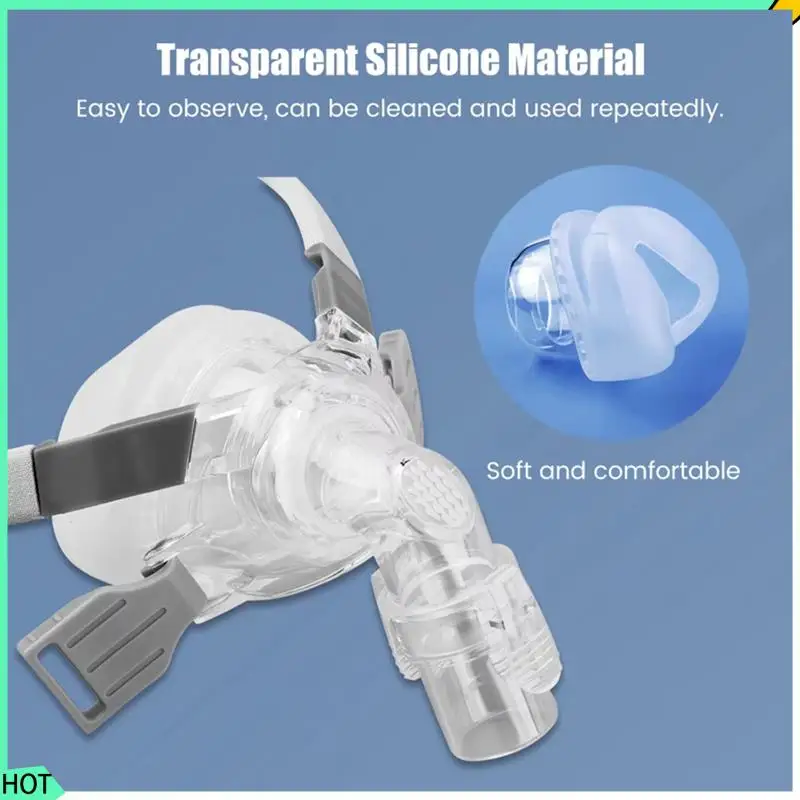 AWAH Health Care Tools Nasal Mask Silicone Anti Snoring Masque Soft And Sealed CPAP Mask