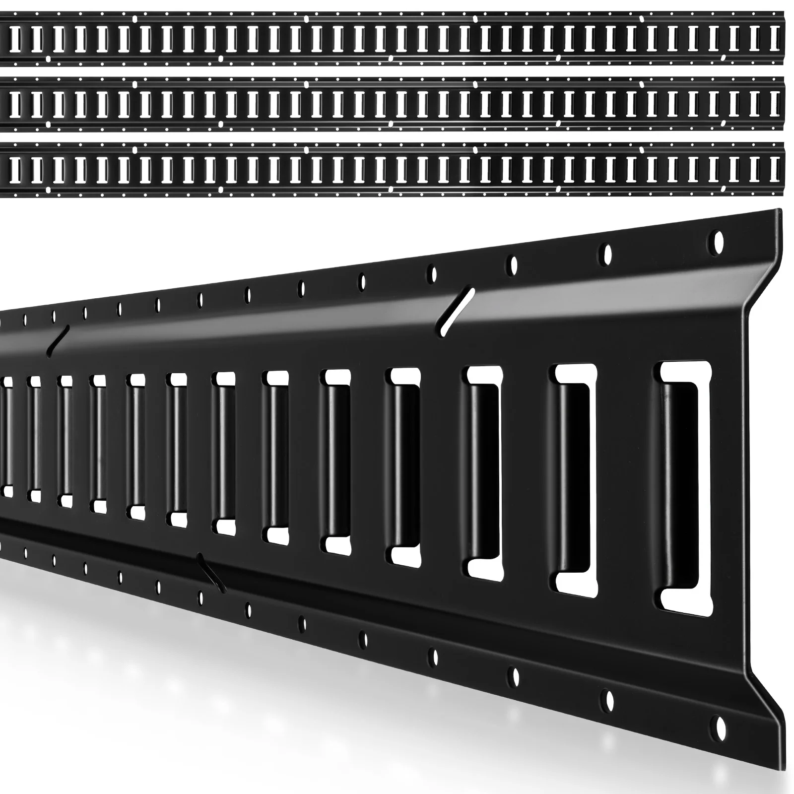 SucceBuy Lot de 4 rails de fixation E-Track de 2,35 m pour sécuriser la cargaison, système de fixation de remorque 2000 LBS pour garages, fourgonnettes et motos