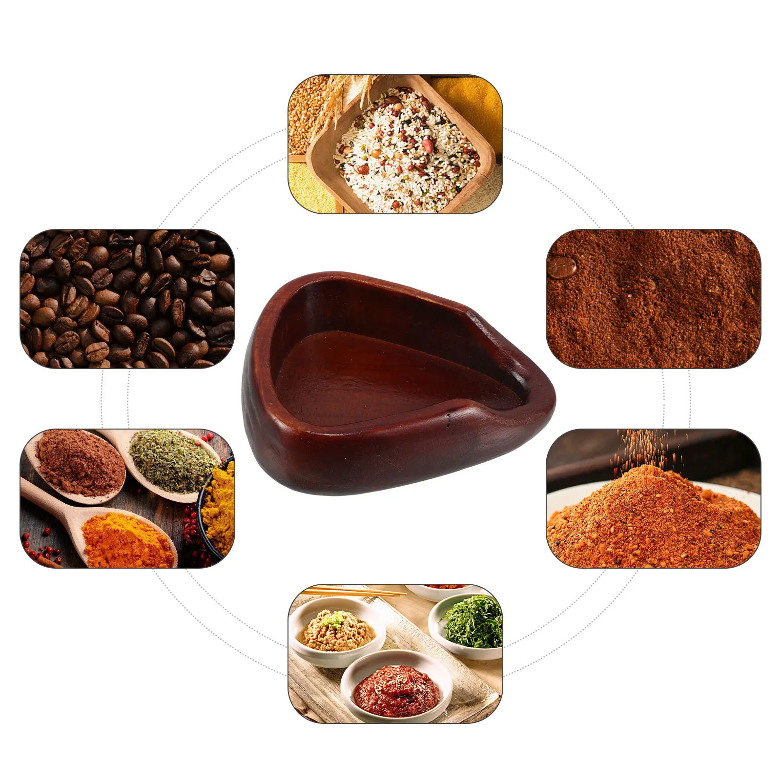 

Лоток для кофейных зерен, деревянная дозирующая ложка, мерные чашки, аксессуары для бара, маленькие тарелки для земли, многоразовый деревянный контейнер для хранения