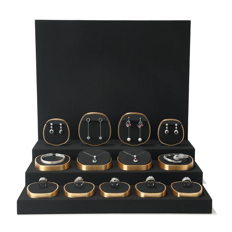 دعائم عرض المجوهرات والقلائد والخواتم ونوافذ عرض اليشم ورفوف عرض سلالم المجوهرات #4