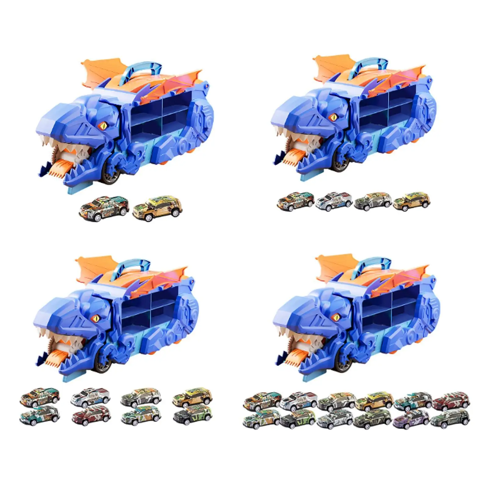 Dinosaur Truck Toys for Kids Carrier Truck Dinosaur Transporter Truck for Gift Toys Preschool Party Supplies Kids Birthday Gift