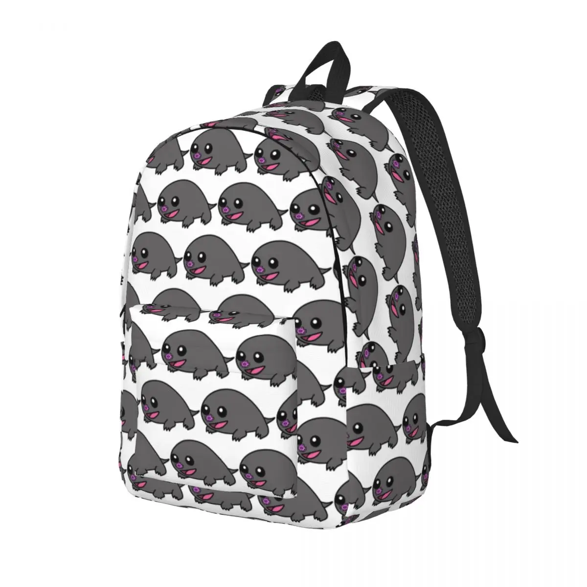 

Cute Gray Mole Student Backpack School Bag Hiking Travel Daypack for Men Women Fashion Bookbag Shoulder Bags