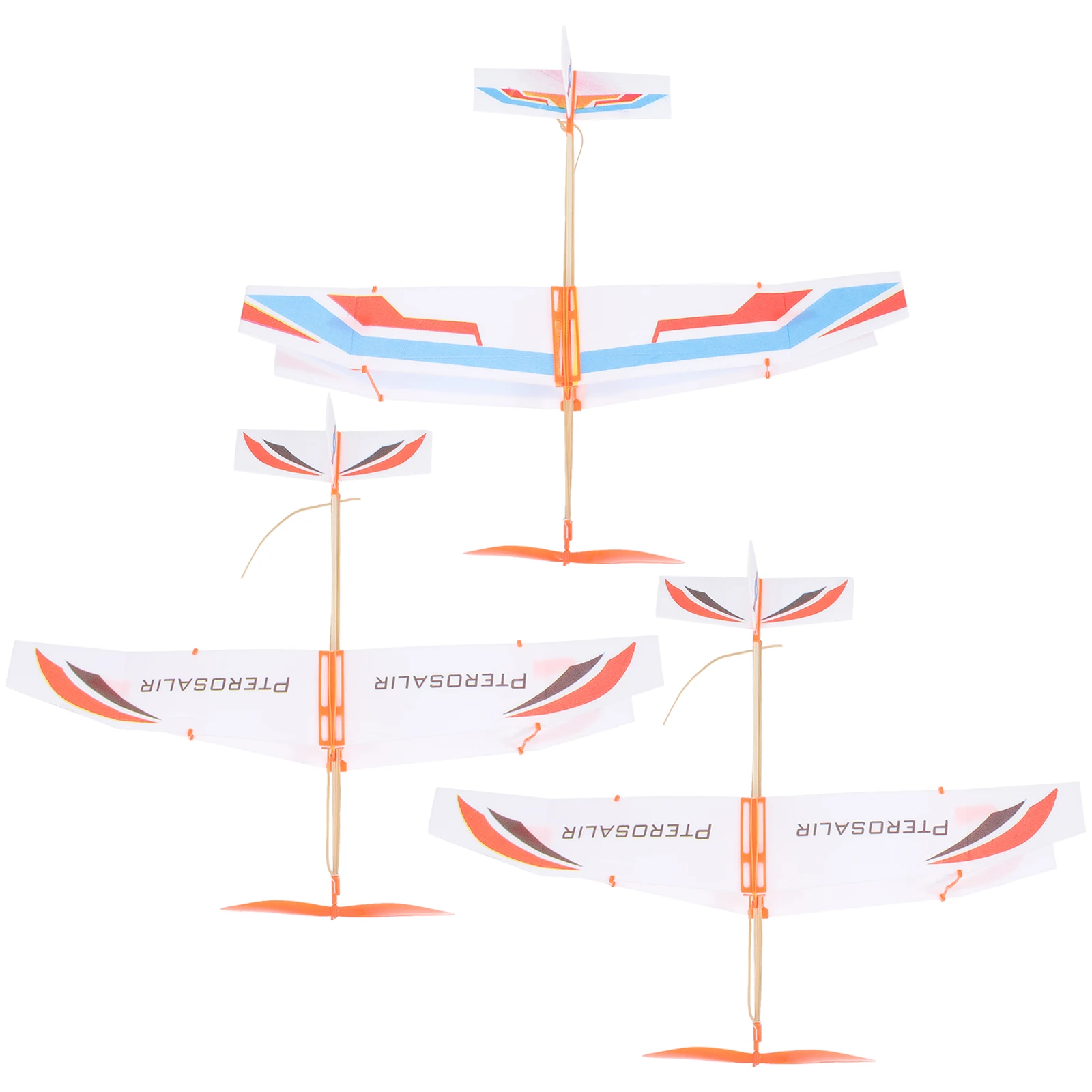 

Rubber Band Plane Model Airplane Powered Glider Toy with Propellers Airplanes Toys