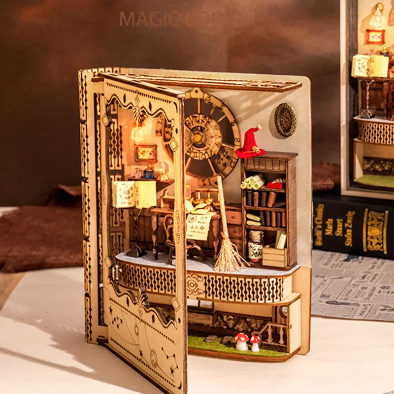 

3D DIY Magic Book Handmade Assembly Creative Doll House Graduate Day Girlfriends Kids Educational Gifts 22x17x3.5cm