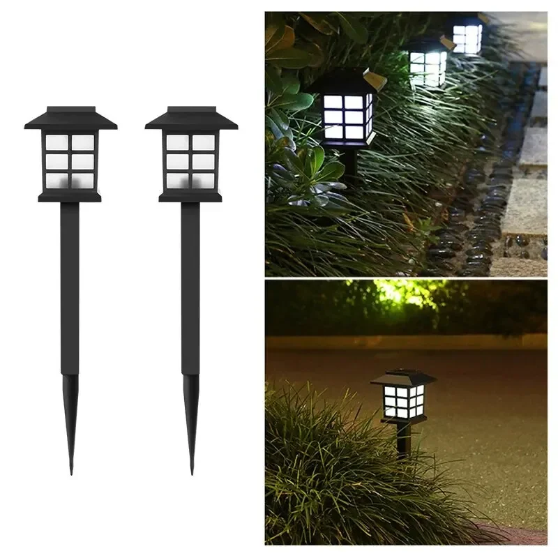 2-pack Solar Pathway Light Outdoor Solar Lamp Waterdichte landschapsverlichting voor tuin Yard Patio Walkway Oprit Camping Decor