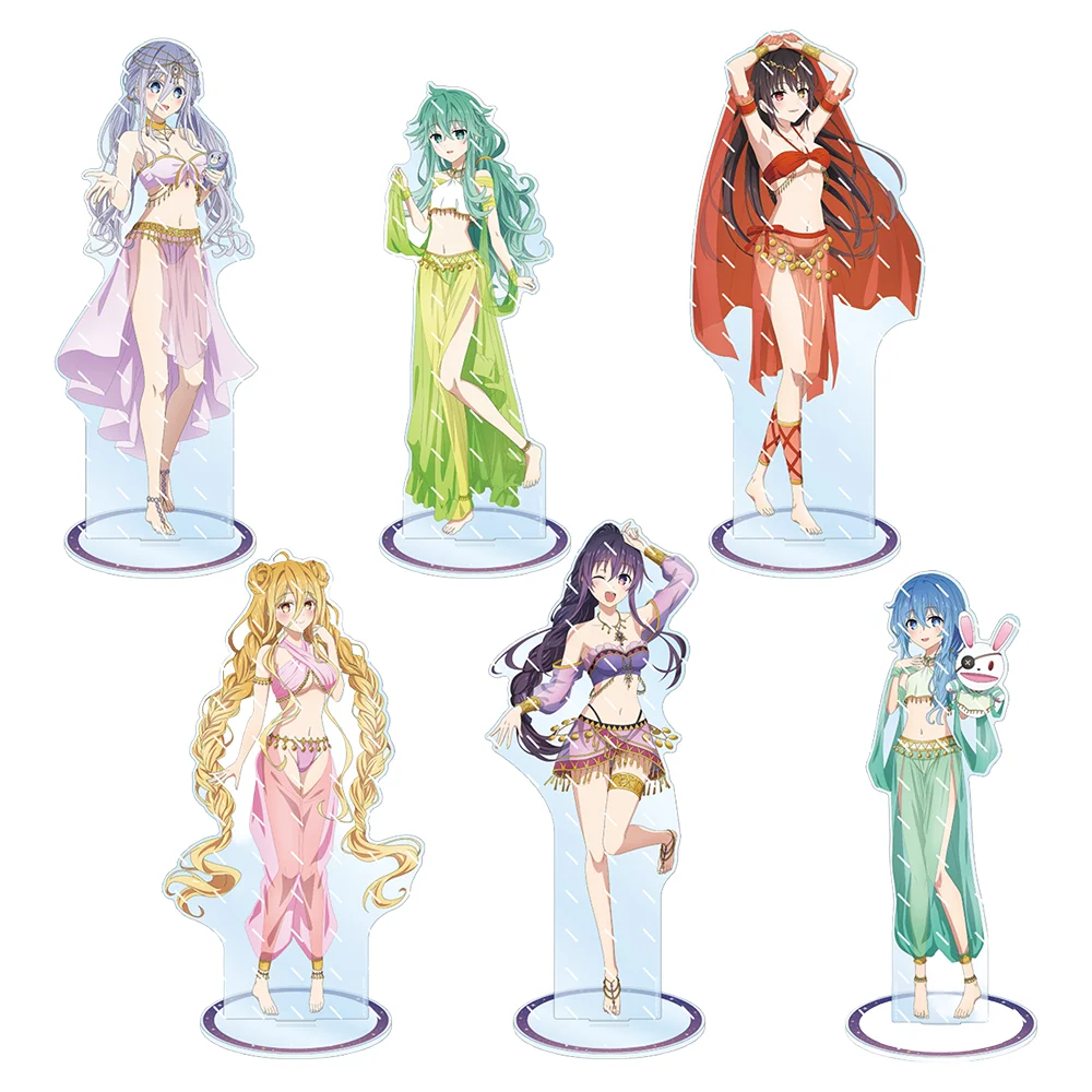 

Anime DATE A LIVE 15cm Acrylic Stand keychain Hoshimiya Mukuro Tooka Yatogami Tabletop Decorations Accessories Decor Gifts