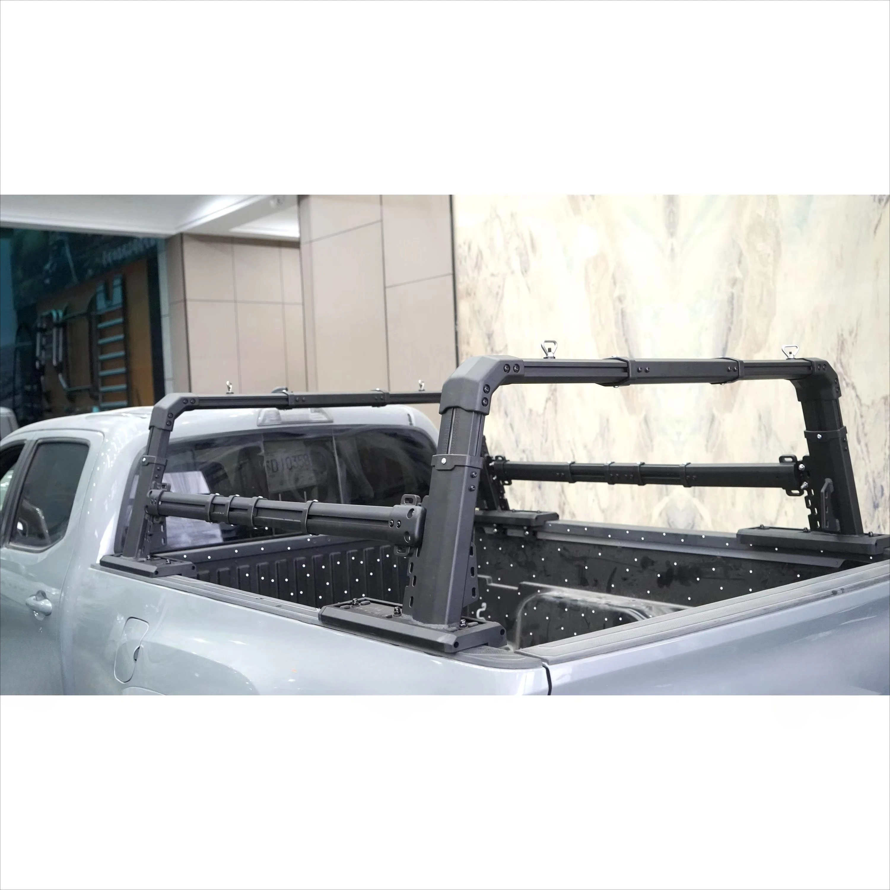 Adjustable Aluminum Alloy Trunk Mount with 2 Side Box for T6/T7/T8/T9 Pickup Trucks with 400kg Capacity Easy Installation 4