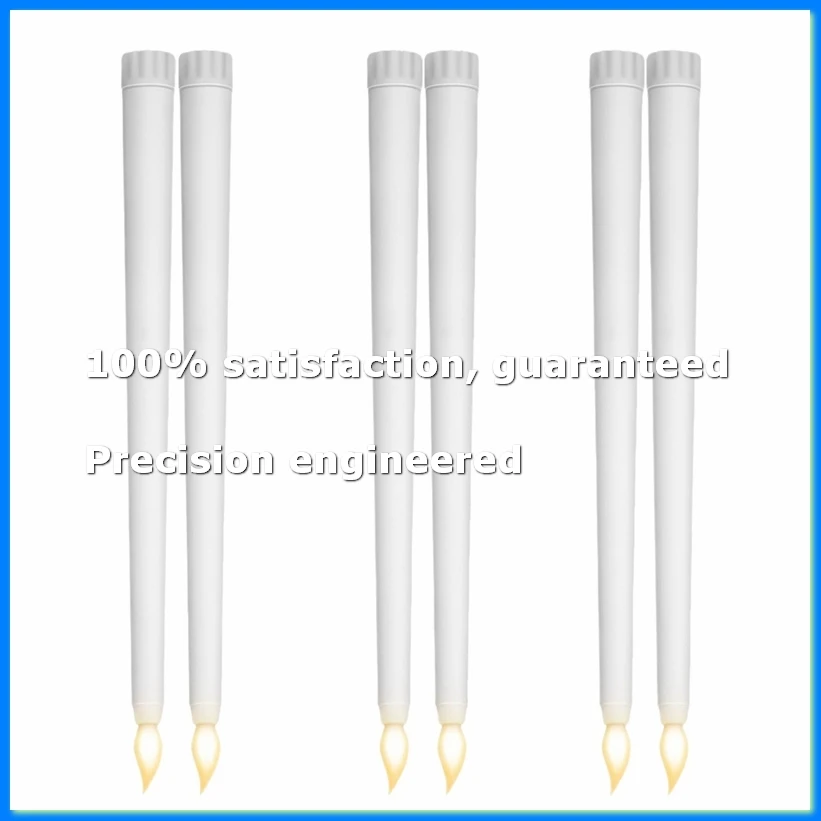 Long Christmas LED Candle Flameless Pointed Candle Light Battery Powered Church Flickering Candle Light Home Decoration-ABFB
