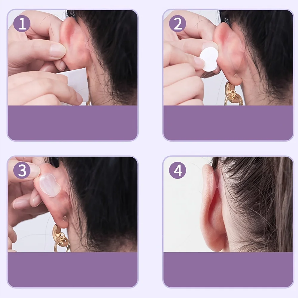 1box-8/Pcs Corrector Cosmetico Discreto de Orejas Sobresalientes de 8 Unidades-Productos Correctivos para el Cuidado de las Orej
