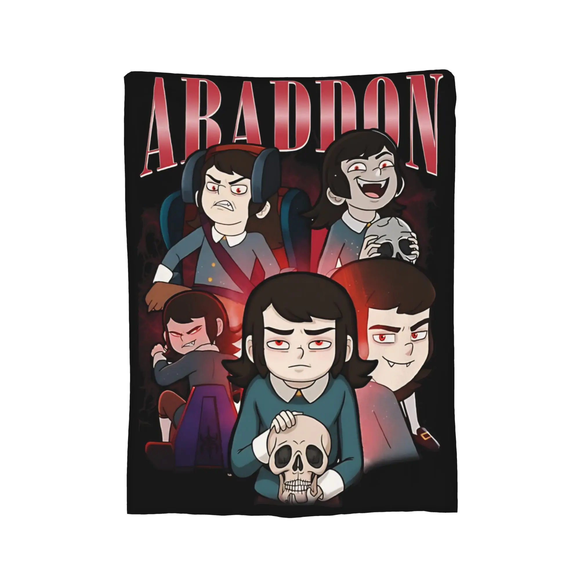 Haunted Hotel Abaddon Cartoon  Blanket Multi-size Soft Fuzzy Plush  Throw Blankets for Sofa Couch and Bed