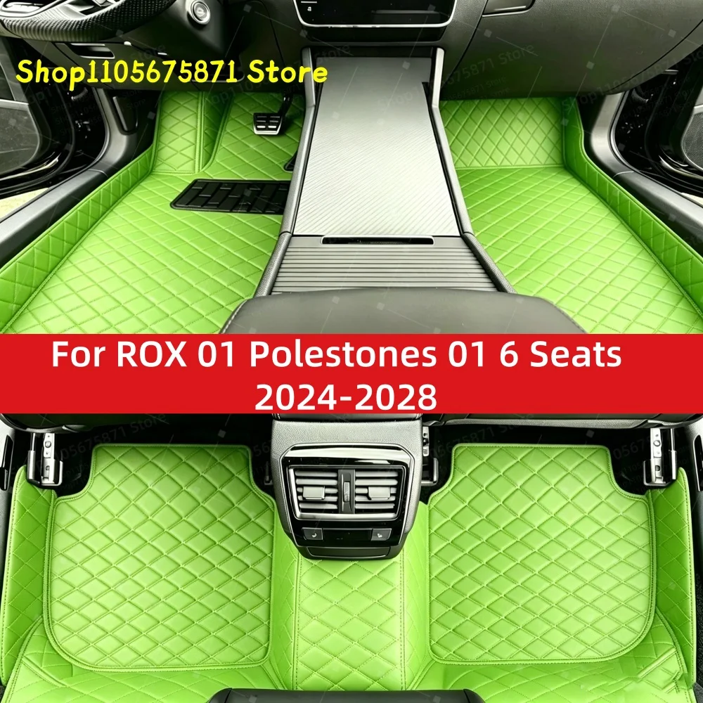 Custom Car Floor Mats Fit For ROX 01 Polestones 01 6 Seats 2024 2025 2026 2027 2028 Car Mat Accessories Mats Carpets