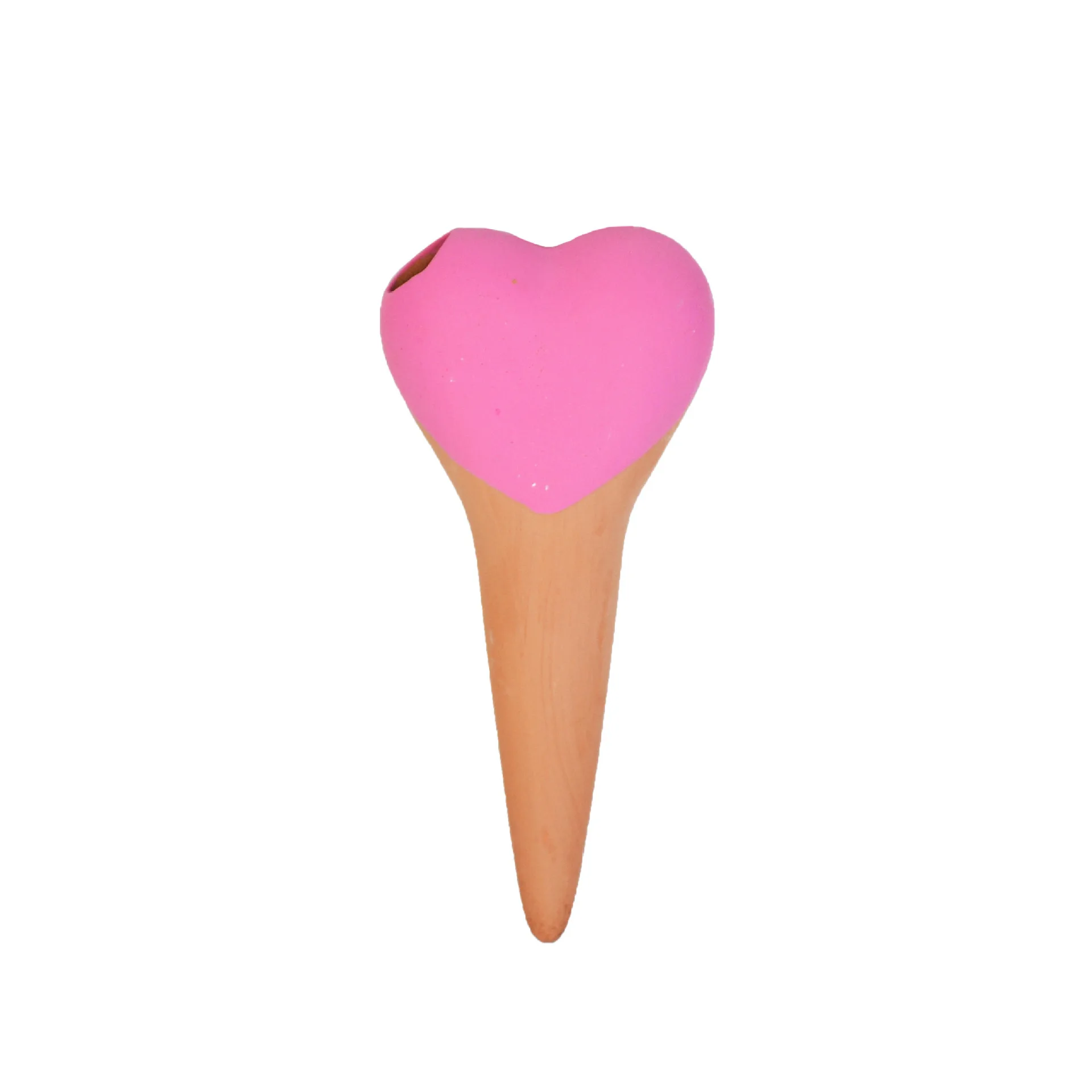 

4 шт., красные гончарные сердечки, самополивные шипы, автоматическое устройство для полива садовых растений для комнатных и наружных растений, поилка для растений