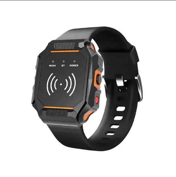 Portable RFID UHF Bluetooth Watch Reader 902-928Mhz Small Passive Mini Wireless Wristband RFID Tag Card Reader
