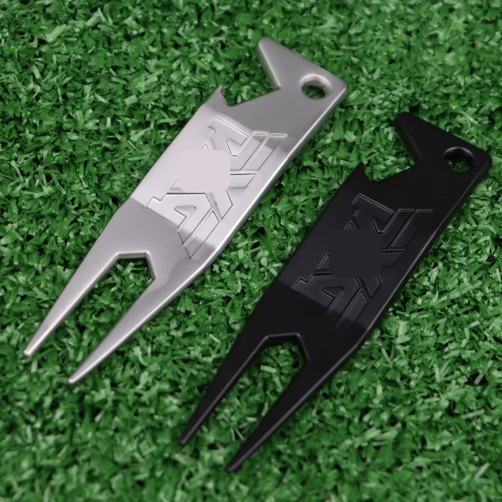 Golf Fork Black Green Repair Fork Bottle Opener Functional Accessories Zinc Alloy Material Golf Practice Accessories