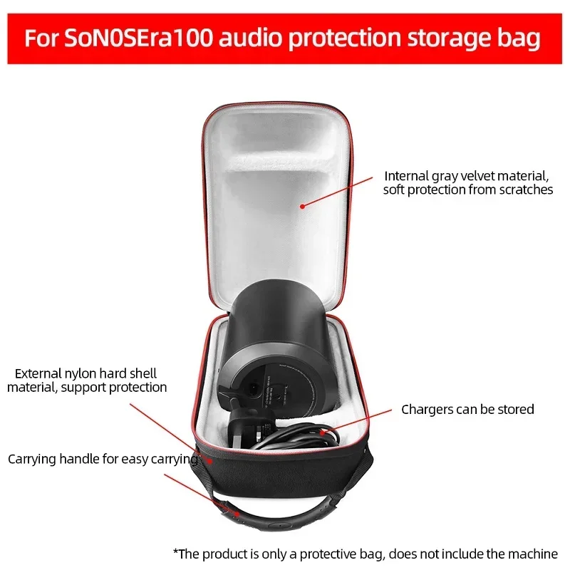 Custodia da viaggio portatile Borse Borsa per altoparlante antipolvere Custodia protettiva antigraffio Accessori per SONOS Era100