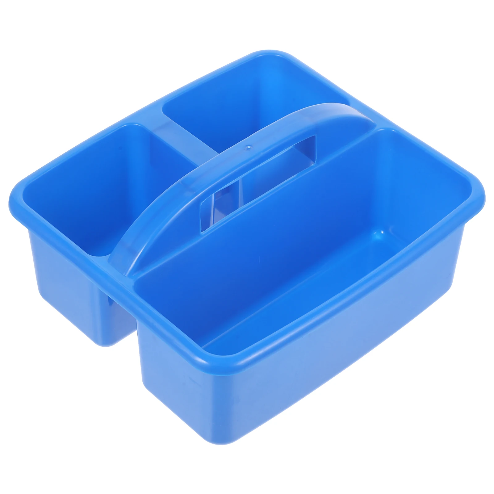 

Portable Large Capacity Storage Box Blue Plastic Art Supply Container Classroom Desk Organizer School Sundries Holder Painting