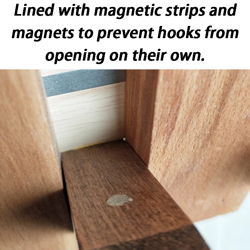 Creative Piano Keys Solid Wood Coat Racks Wall Mounted Clothes Storage Hangers Entrance Hall Clothing Organizer Hanging Hooks