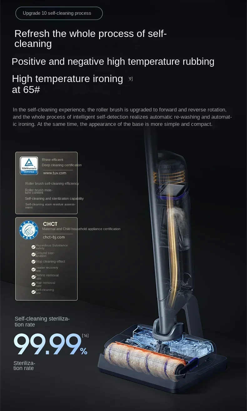 NARWAL Полностью интеллектуальная стиральная машина для пола S2 Интеллектуальное обнаружение трех сварных, высокотемпературная глажка и сушка