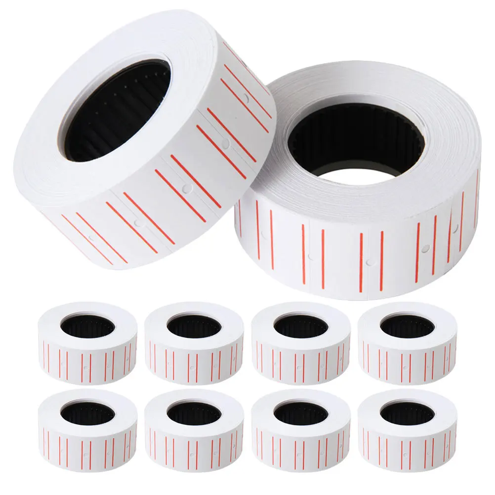 Prijslabels Rollen Ontwerp Glad afdrukken voor winkel Kantoor Supermarkt Gebruik blanco etiketstickers