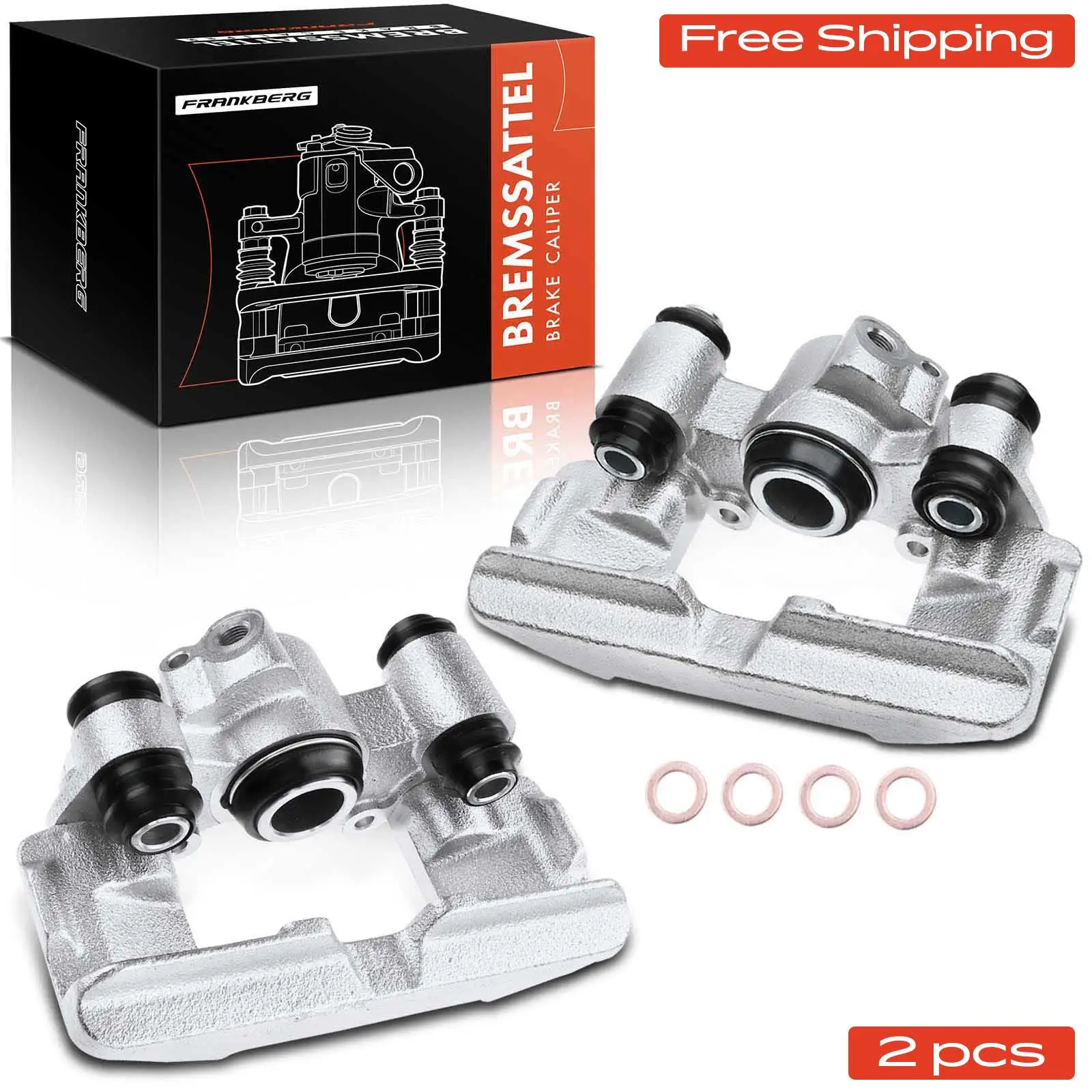 Frankberg 2x Remklauw Achteras Voor Toyota Yaris P1 1.3L 1.4L 1.5L 1999-2005 47750-52040 4775052040 4773052040 47730-52040
