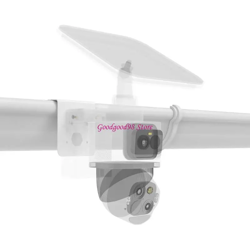 Security Camera Roofline Mount for PoE E40/System Listed Models with Side Clamp 
