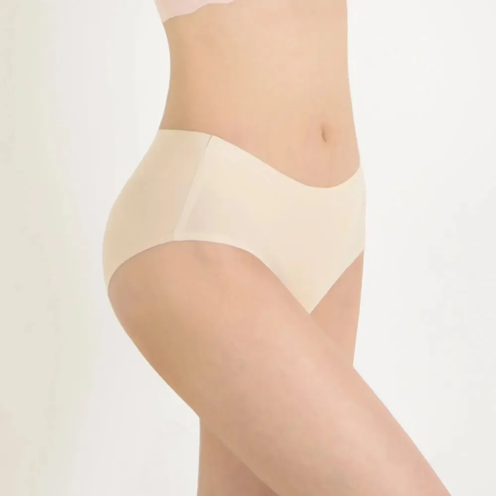 Bezešvé spodní prádlo z ledového hedvábí pro ženy, prodyšné kalhotky, pohodlné kalhotky do poloviny pasu, dámské kalhotky 10 ks/sada - náhled 6