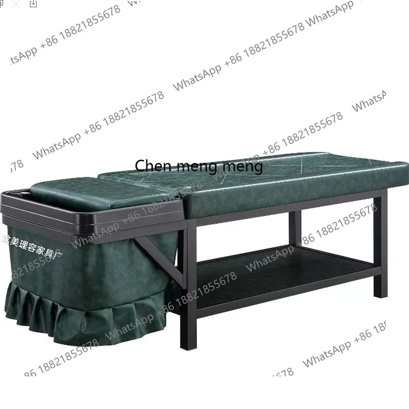 

Glass steel shampoo bed Hair salon Full lying barber shop shampoo bed Beauty salon Hair salon Shampoo bed