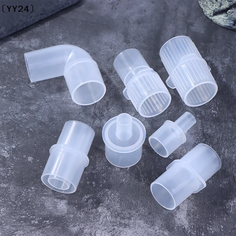 

〔YY24〕15mm To 22mm Anesthesia Breathing Circuit Corrugated System Straight Connector Veterinary Tool PP Material