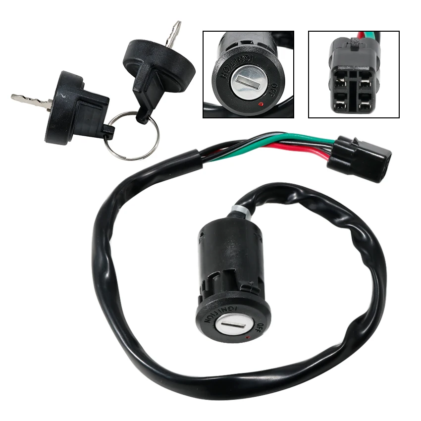 

35100-HP1-003 Motorcycle Ignition Switch Key Kit Fits For Honda TRX450R 2004-2009 Years and TRX450ER 2006-2009/2012-2014 Years